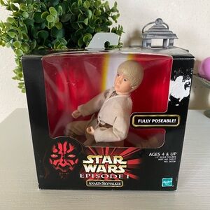 Star Wars Episode 1 Anakin Skywalker 12” Doll Action Figure NIB Poseable 1998